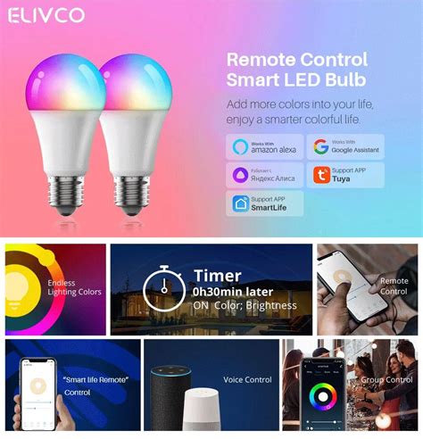 Tuya Wi Fi Ampoule Led Tuya Smart Life Ampoule Led Intensit