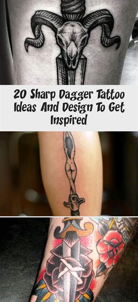 Astonishing Traditional Dagger Tattoo Outline Ideas