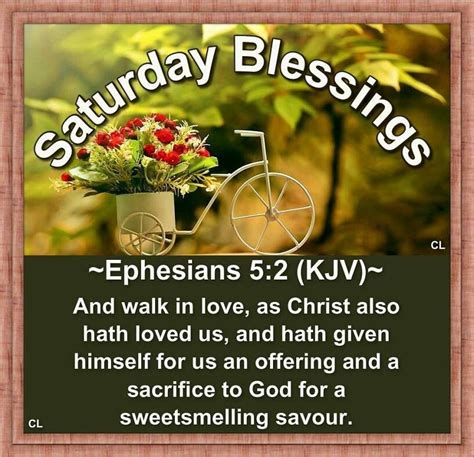 Saturday Blessings Ephesians 52 Good Saturday Happy Sunday Saturday