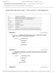 Review Test Submission Exam Practice Quiz Linear Pdf