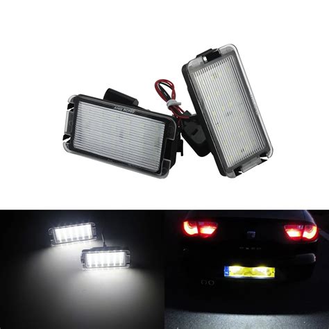 ANGRONG Luz LED CANBUS Para Placa De Matr Cula L Mpara Para Seat