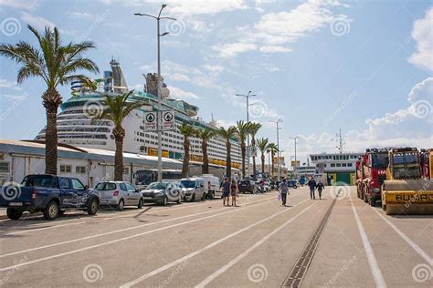 Cruise Ship At Split Harbour Croatia Editorial Photo Image Of