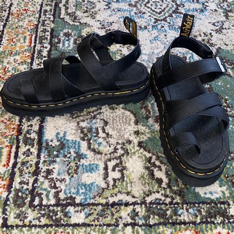 Dr Martens Womens Black Sandals Depop