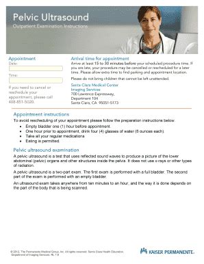 Fillable Online Mydoctor Kaiserpermanente Patient Instructions For