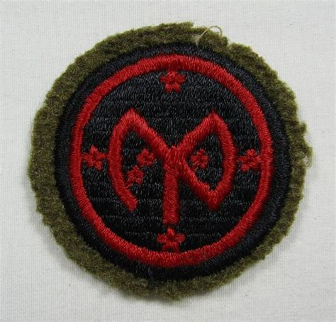 Interwar Small 27th Infantry Division Patch on Wool – Griffin Militaria