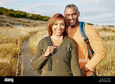 Married couple hiking hi-res stock photography and images - Alamy