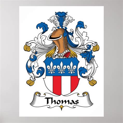 Thomas Family Crest Poster | Zazzle.com