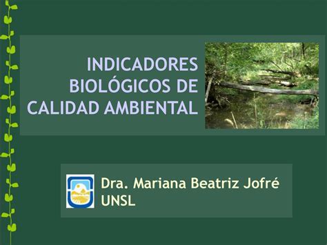 Indicadores Biol Gicos De La Calidad Ambiental