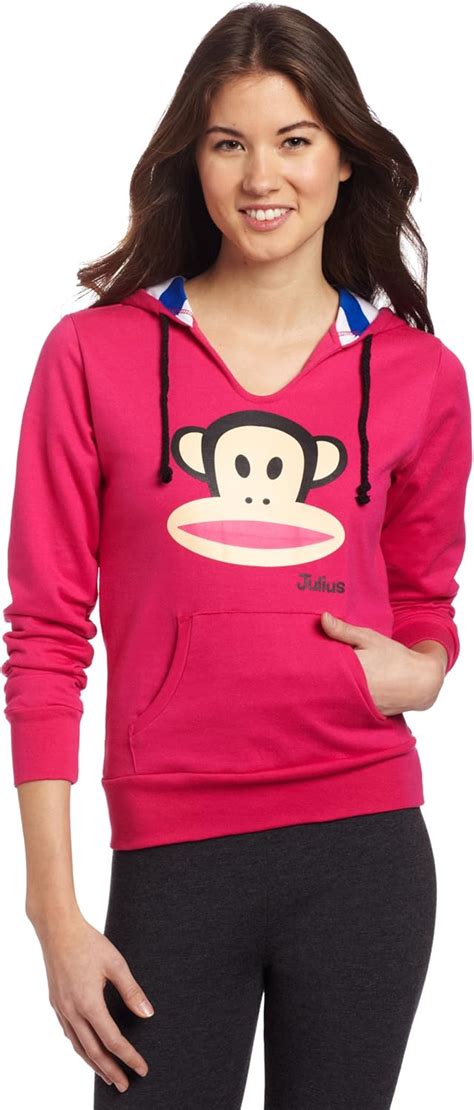 Paul Frank Womens Pink Hoody Sweatshirt With Julius Clothing Shoes