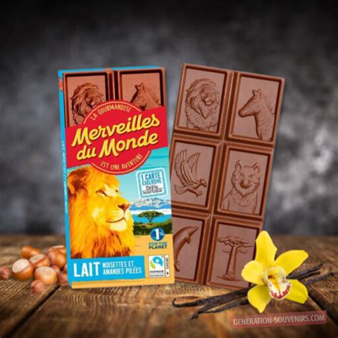 Merveilles Du Monde Tablette De Chocolat Au Lait