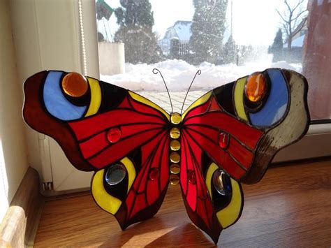 Butterfly Stained Glass Suncatcher Stained Glass Butterfly Etsy Artofit