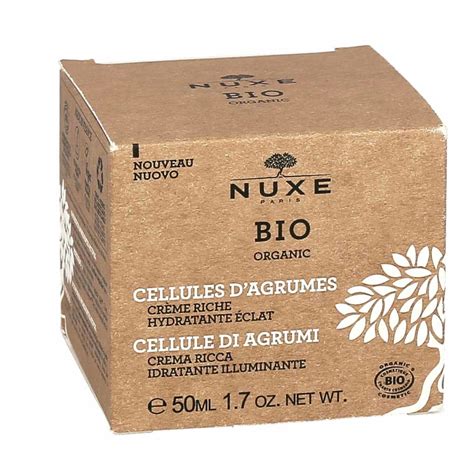 Nuxe Bio Organic Cellules d Agrumes Crème Riche Hydratante Eclat pot