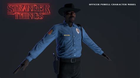 Officer Powell Stranger Things 3d Model By Paulelderdesign 26224e5