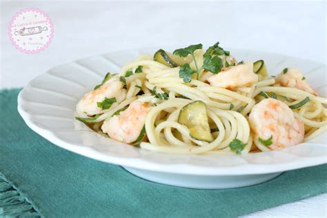 Spaghetti Con Mazzancolle E Zucchine Un Primo Piatto Semplice E Squisito