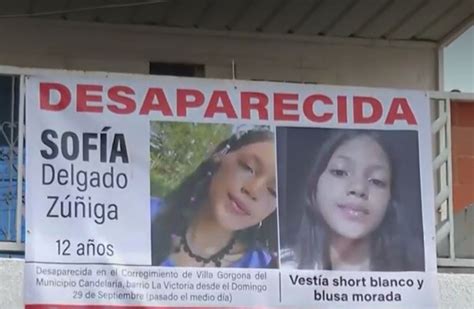 Hallan Muerta A Sofía Delgado De 12 Años 2 Vecinos Están Capturados