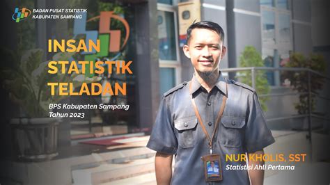 Insan Statistik Teladan Bps Kabupaten Sampang Nur Kholis Sst