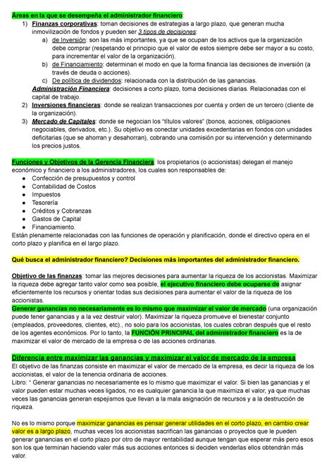 Preguntas Integrador Reas En La Que Se Desempe A El Administrador