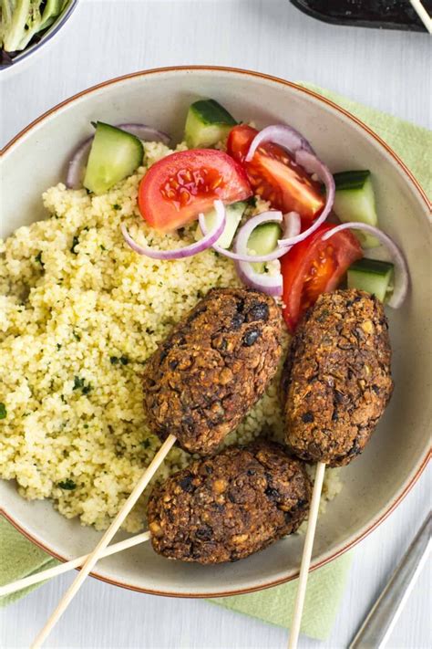 Black Bean And Lentil Vegetarian Koftas Easy Cheesy Vegetarian