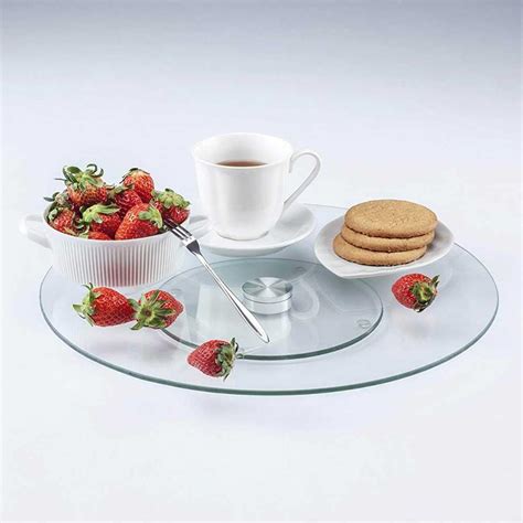 Centro De Mesa Giratorio Baum Brothers Lazy Susan Transparente De