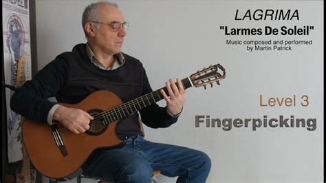 Larmes De Soleil Lagrima Easy Classical Guitar Tab YouTube