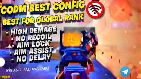 Cod Mobile New Lag Fix Fps Config File Aimbot No Recoil High Demage