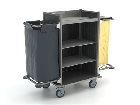 Housekeeping Trolley Met Zakhouders Hotel Supply