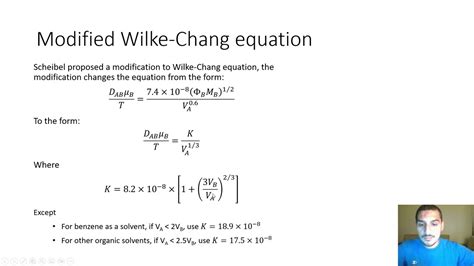 Mass Transfer In English 16 Estimating Diffusivity In Liquid Phase