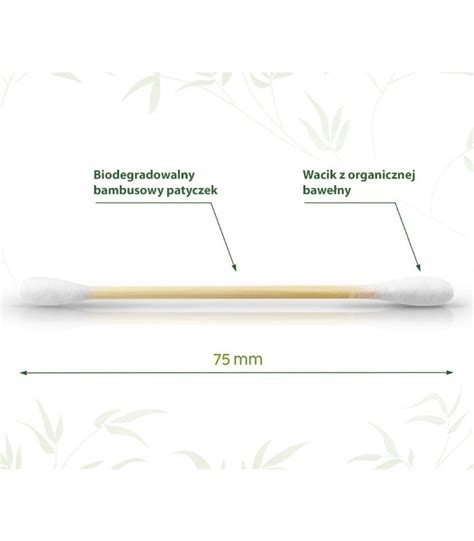 Patyczki do czyszczenia uszu bambusowe z bawełną organiczną