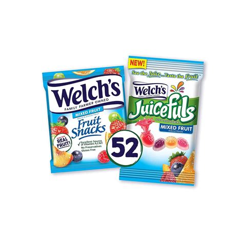 Welchs Bocadillos De Frutas Y Jugosos De Jugosa Paquete Variado De