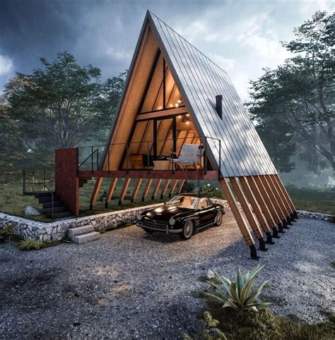 Simple Aframes Triangle House Architecture House House In The Woods