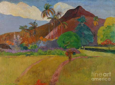 Tahitian Landscape Painting by Paul Gauguin