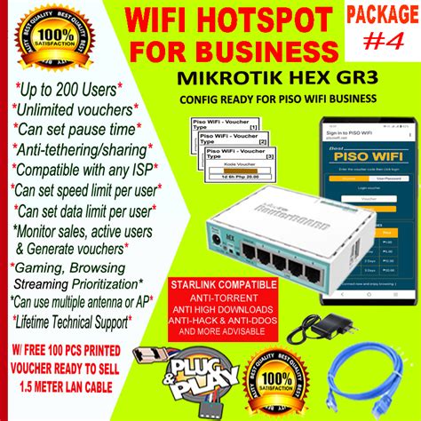 Piso Wifi Voucher Type Mikrotik Hex Gr Config Ready No Built In