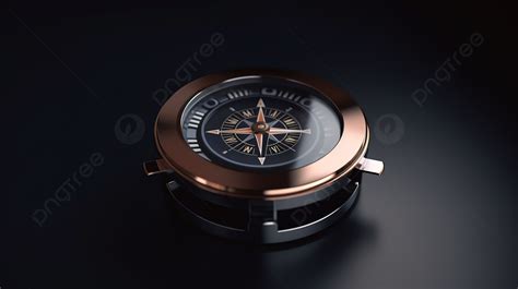 3d Render Illustration Of A Compass Icon Background Gps Location