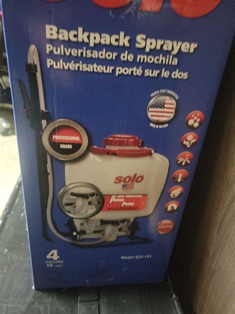 Solo 425 101 Adjustable Spray Tip Backpack Sprayer 4 Gallons Ebay