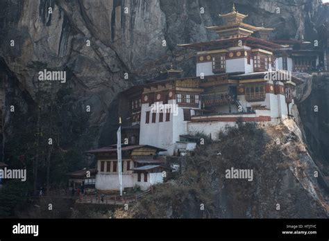 Bhutan Paro Tiger Es Nest Aka Paro Taktsang Oder Taktsang Palphug