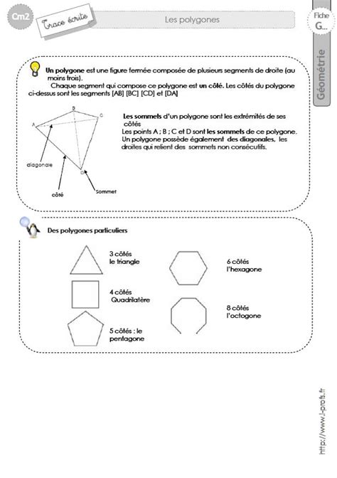 Cm Le On Les Polygones Carr Rectangle Quadrilateres Hexagones