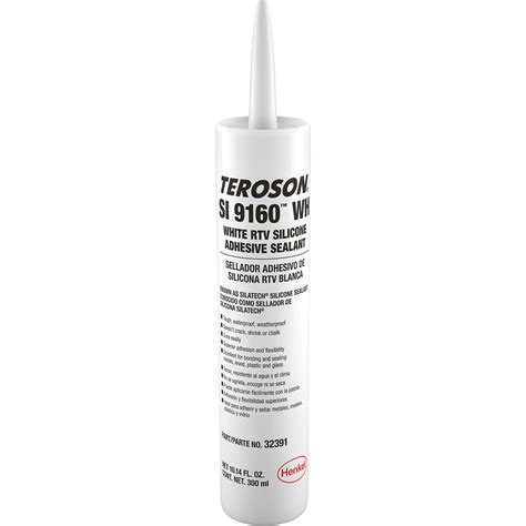 Loctite Teroson SI 9160 Silicone Sealant Cartridge White