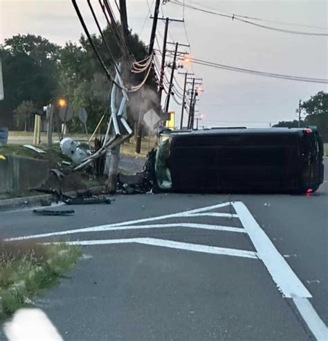 Person Injured When Vehicle Crashes Into Utility Pole In South Jersey