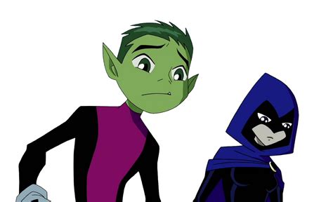 Beast Boy And Raven Watching Below By Tgosurvivor On Deviantart