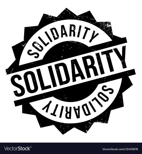 Solidarity Rubber Stamp Royalty Free Vector Image