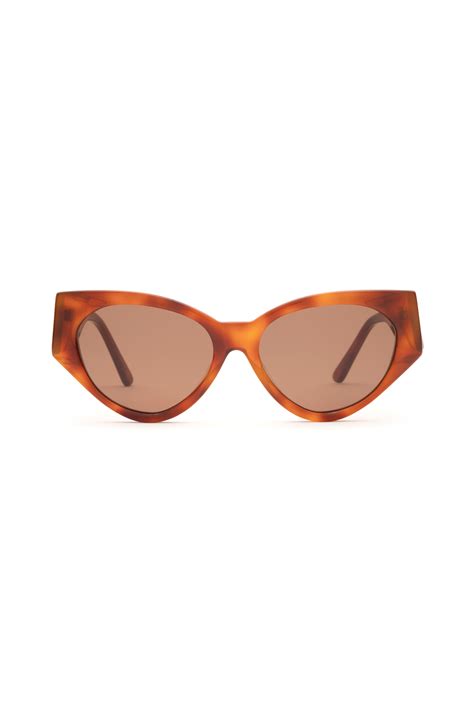 Lu Goldie Milou Sunglasses Chestnut