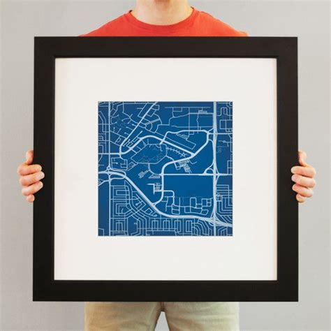 Mount Royal University Campus Map Art - City Prints | Map art print ...