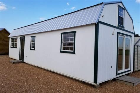 Custom Finished 14′ X 40′ Side Lofted Barn Cabin Enterprise Center