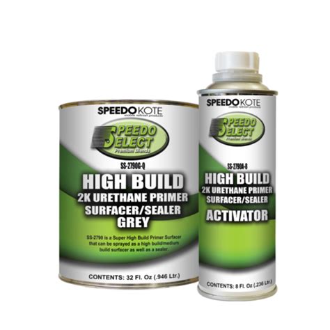 Super Fill High Build 2k Urethane Primer Gray Quart Kit Ss 2790g Qss 2790a 8 Ebay