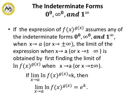 Lesson 5 indeterminate forms