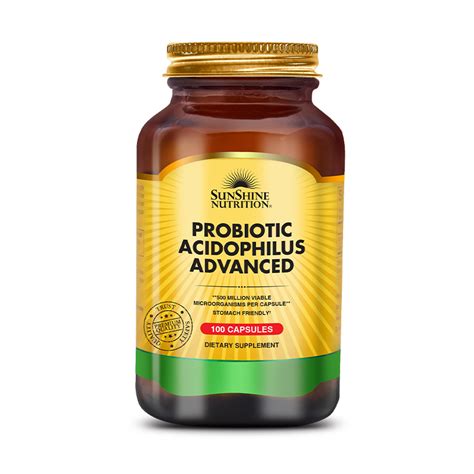 Probiotic Acidophilus Advanced 100 Cap Sunshine Nutrition