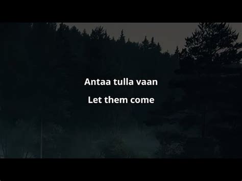 Pambikallio Antaa Tulla Vaan Finnish English Lyrics YouTube