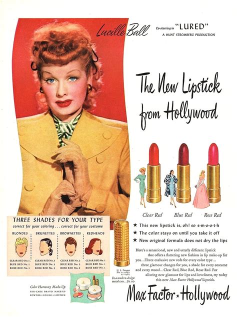 Gosh Yes Vintage Ads Max Factor And Co 1947