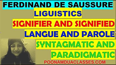 Linguistic Ferdinand De Saussure Terms Signifier Signified Icon Index