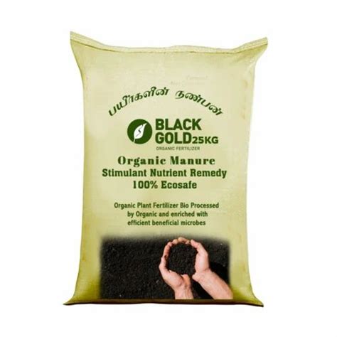 Bio Tech Grade 25 Kg Black Gold Organic Manure Powder Bag Vegetables At Rs 250bag In Coimbatore